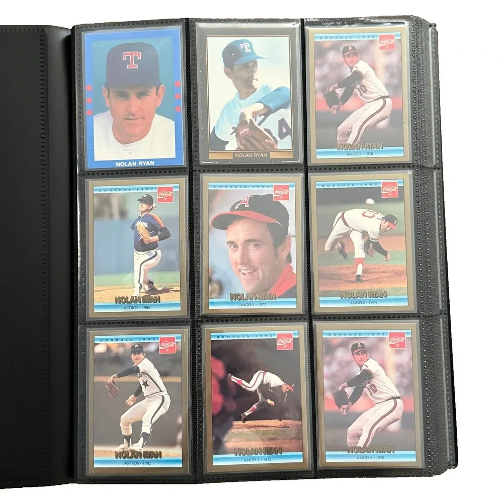 Nolan Ryan Baseball Card Lot Canseco McGwire Binder 80s 90s 360 Cards